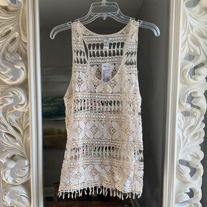 Woven Crochet Tank Top